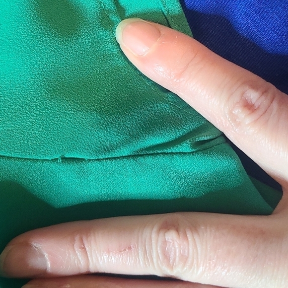 EMERALD Green Short Sleeve blouse Medium - Picture 4 of 4
